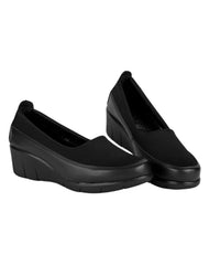Zapato Mujer Confort Cuña Negro Stfashion 16803902