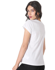 Playera Moda Camiseta Mujer Blanco Friends 58204806