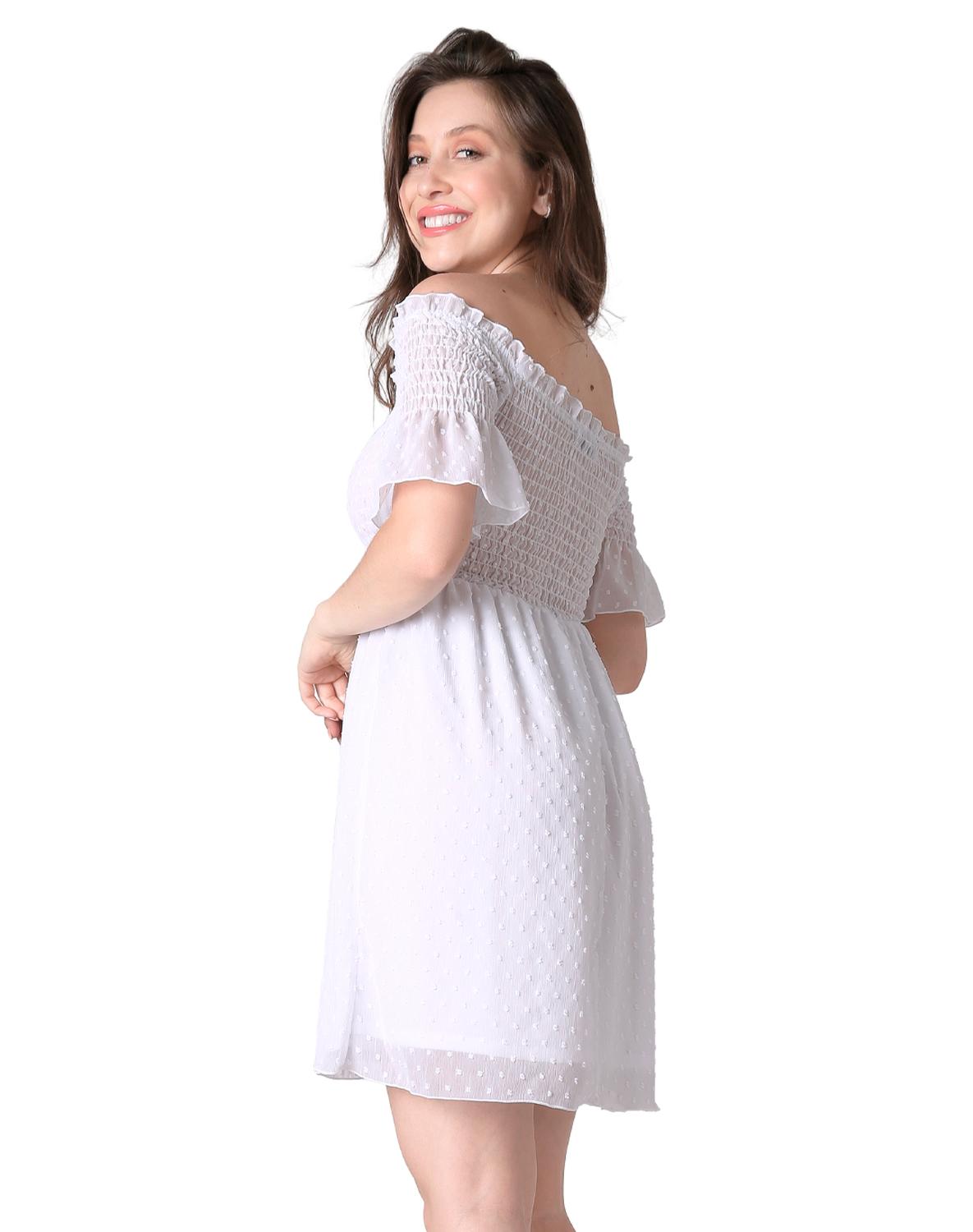Vestido Casual Mujer Blanco Stfashion 64104775
