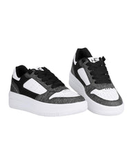 Tenis Mujer Casual Plataforma Blanco Stfashion 08704101