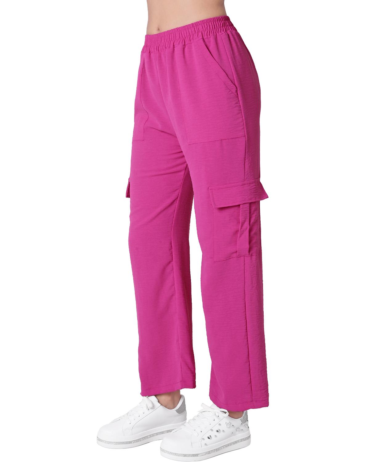 Pantalón Moda Cargo Mujer Rosa Stfashion 52404634