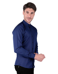 Camisa Hombre Casual Slim Azul Stfashion 50505208