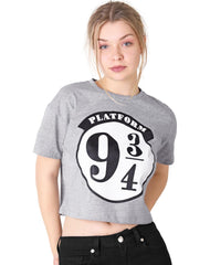 Playera Mujer Moda Camiseta Gris Harry Potter 58205001