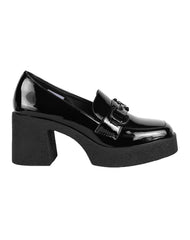 Zapatilla Mujer Tacon Negro Capa De Ozono 06004221