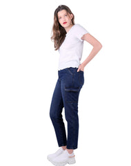 Jeans Mujer Moda Cargo Azul Fergino 52905201