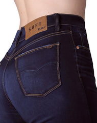 Jeans Mujer Básico Recto Azul Oggi 59104638