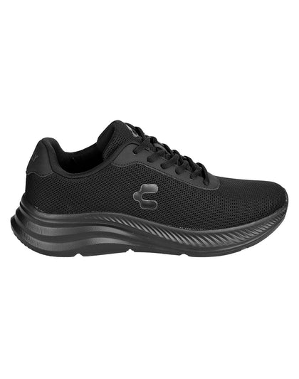 Tenis Deportivo Hombre Negro Textil Charly 02303808