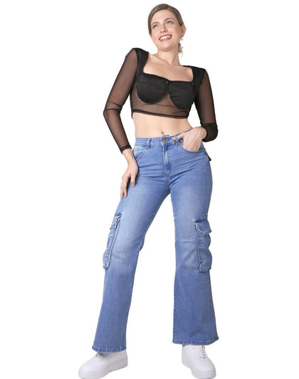 Jeans Mujer Moda Skinny Azul Furor 62106818