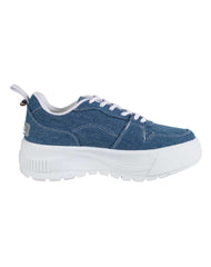Tenis Mujer Casual Azul Daddy 13304004