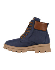 Botin Mujer Casual Tacon Azul Maxim 04804301