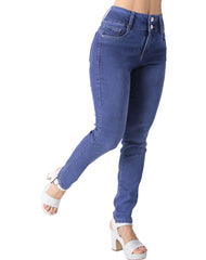 Jeans Mujer Moda Skinny Azul Fergino 52904806