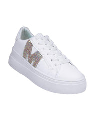 Tenis Mujer Casual Plataforma Blanco Stfashion 23504111