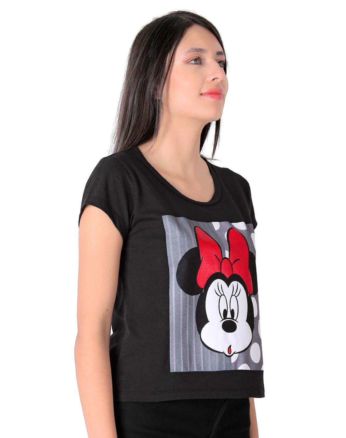 Camiseta Mickey - Negro - Camiseta Mujer Disney