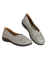 Zapato Confort Mujer Stfashion Hueso 01303500 Piel