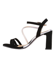 Sandalia Mujer Formal Tacon Negro Sanba 03804203