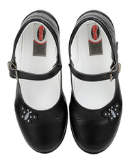 Zapato Niña Escolar Piso Negro Salvaje Tentacion 19203201