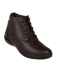 Botin Mujer Casual Cuña Café Piel Stfashion 12404100