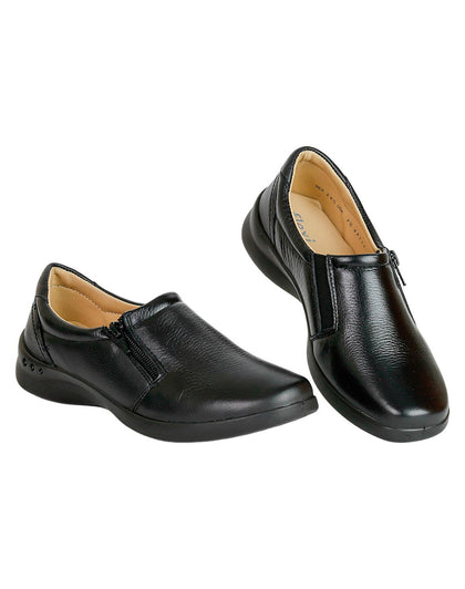 Zapato Confort Mujer Flexi Negro 02501200 Piel