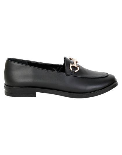 Zapato Mujer Mocasín Vestir Negro Salvaje Tentacion 00303504