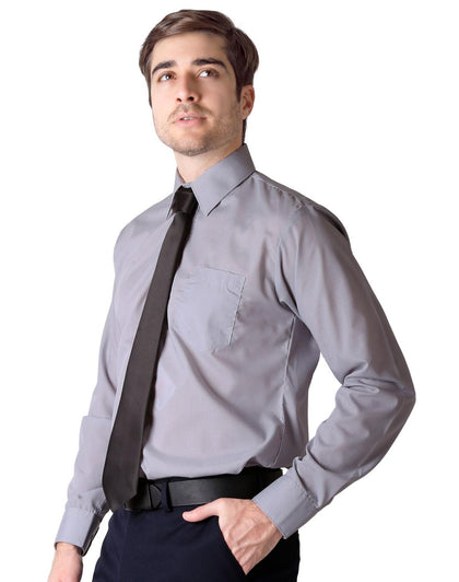 Camisa Hombre Vestir Regular Gris Lavin 54104605
