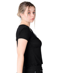 Playera Mujer Moda Camiseta Negro Stfashion 68704805