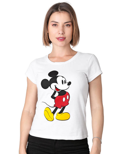 Playera Moda Camiseta Mujer Blanco Disney 58205005