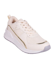 Tenis Mujer Casual Cuña Crema Lady One 08604104