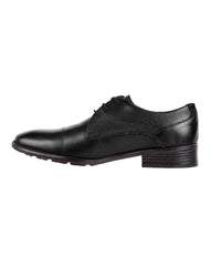 Zapato Hombre Oxford Vestir Negro Piel Lugo Conti 04704202