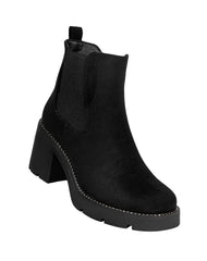 Botin Mujer Casual Tacon Negro Via Urbana 06804128