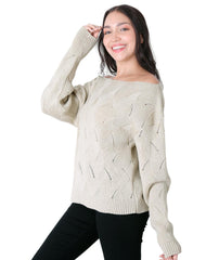 Sweater Mujer Beige Stfashion 71704805