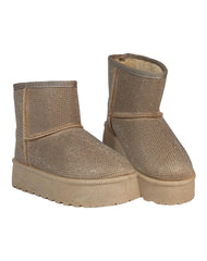 Bota Mujer Invernal Plataforma Beige Furor 19404103