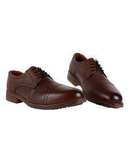 Zapato Hombre Oxford Vestir Café Piel Lugo Conti 04704201