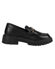Zapato Casual Mujer Negro Tacto Piel Via Urbana 06803916