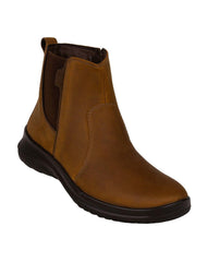 Botin Mujer Casual Piso Café Piel Flexi 02504126