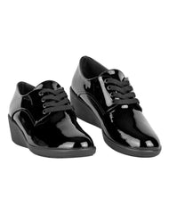 Zapato Mujer Oxford Vestir Cuña Negro Stfashion 20304002