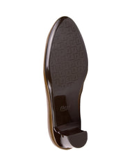 Zapatilla Mujer Tacon Café Piel Flexi 02504153