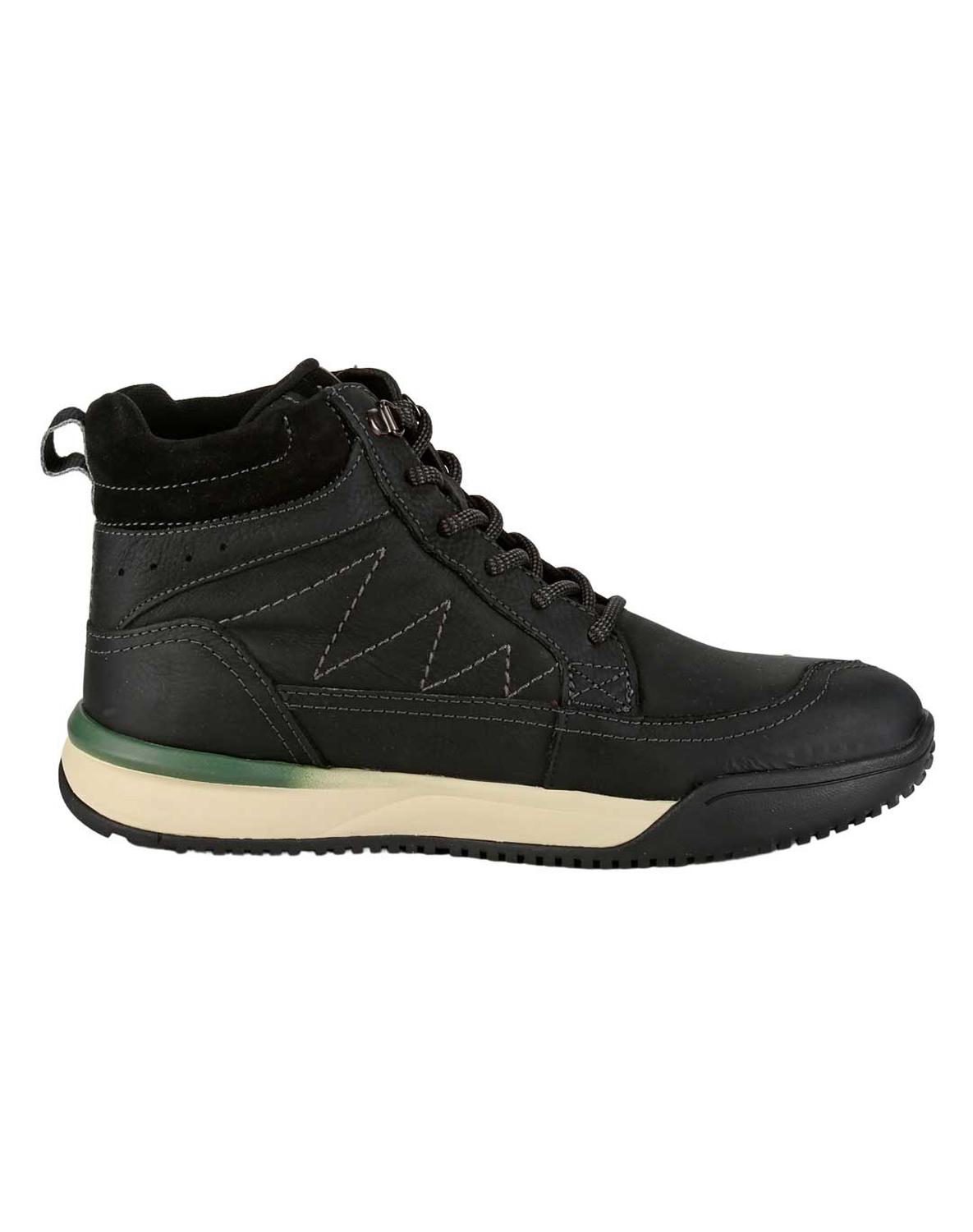 Botin Hombre Casual Negro Piel Flexi 02503987
