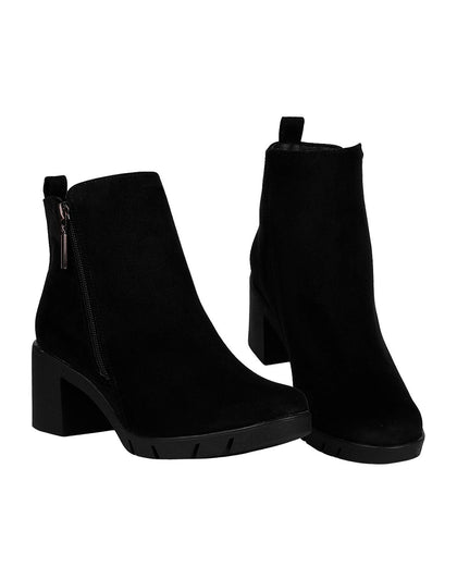 Botin Mujer Casual Tacon Negro Lady Paulina 02704108