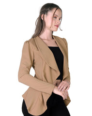 Saco Mujer Formal Cardigan Beige Stfashion 72605413