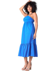 Vestido Mujer Casual Azul Stfashion 64104823