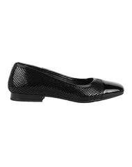 Flat Mujer Negro Piel Flexi 02504233