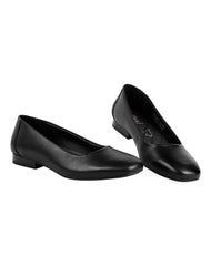 Flat Mujer Negro Piel Flexi 02504177