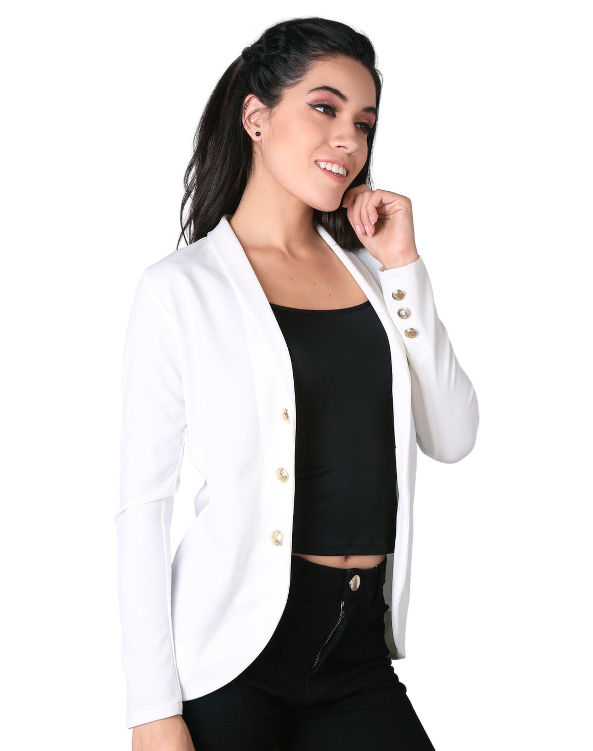 Saco Mujer Formal Blazer Blanco Stfashion 79304226 – SALVAJE TENTACIÓN