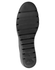 Zapato Mujer Confort Cuña Negro Piel Flexi 02503804