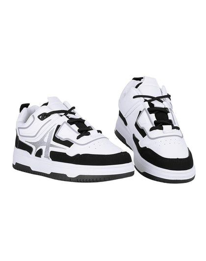 Tenis Hombre Casual Blanco Negro Via Urbana 06804122