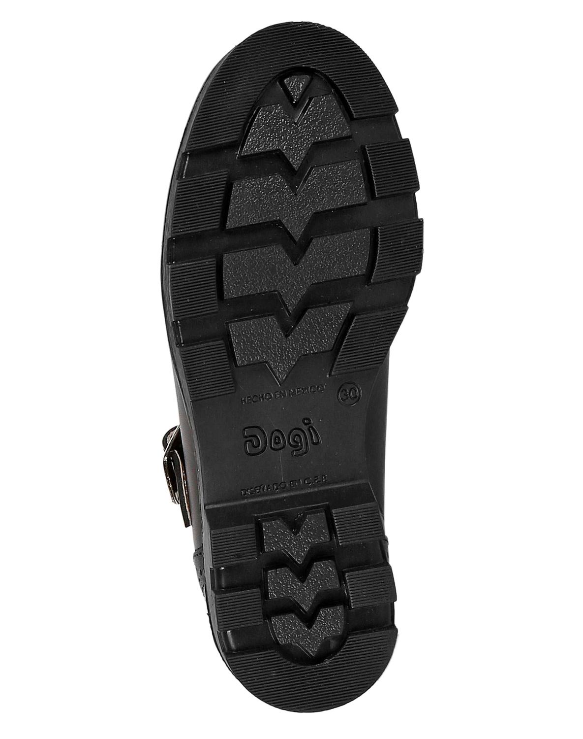 Zapato Escolar Piso Niña Negro Piel Dogi 04503803
