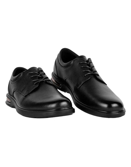 Zapato Oxford Vestir Hombre Negro Piel Flexi 02504035