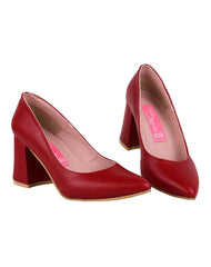 Zapatilla Mujer Tacon Rojo Mary Sandy 11204102