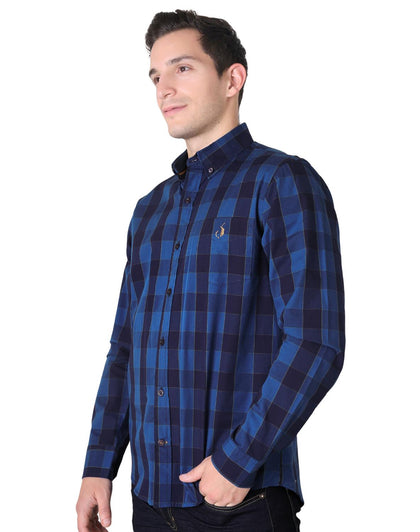 Camisa Casual Hombre Azul Long Beach Polo Club 75104800