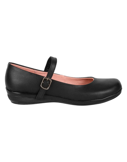 Zapato Escolar Piso Niña Negro Piel Confratelli 23903801